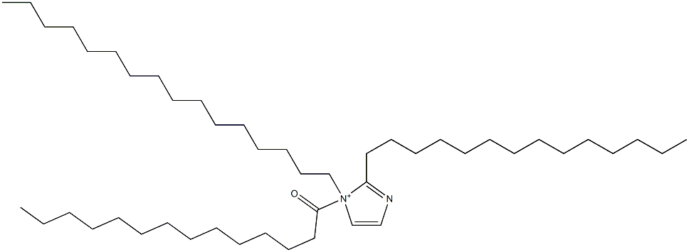 1-Hexadecyl-1-tetradecanoyl-2-tetradecyl-1H-imidazol-1-ium Struktur