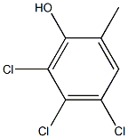 4,5,6-Trichloro-2-methylphenol Struktur