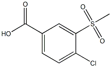 3-[Methylsulfonyl]-4-chlorobenzoic acid Struktur