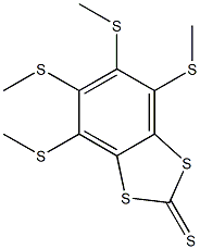 4,5,6,7-Tetrakis(methylthio)-1,3-benzodithiol-2-thione Struktur