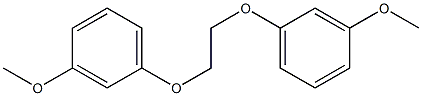 1,2-Bis(3-methoxyphenoxy)ethane Struktur