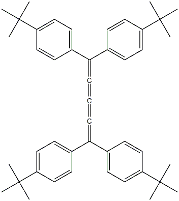 Tetrakis(4-tert-butylphenyl)-1,2,3,4-pentatetrene Struktur