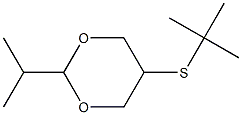 2-Isopropyl-5-(tert-butylthio)-1,3-dioxane Struktur