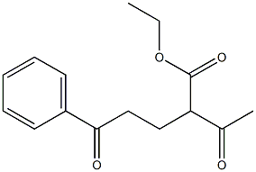 2-Acetyl-5-oxo-5-phenylpentanoic acid ethyl ester Struktur