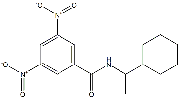 N-(1-Cyclohexylethyl)-3,5-dinitrobenzamide Struktur