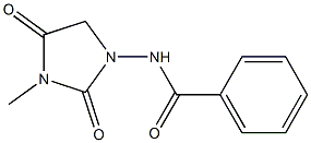 N-(3-Methyl-2,4-dioxoimidazolidin-1-yl)benzamide Struktur