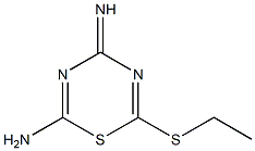 2-Amino-6-ethylthio-4H-1,3,5-thiadiazin-4-imine Struktur