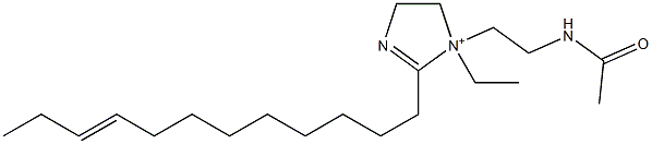 1-[2-(Acetylamino)ethyl]-2-(9-dodecenyl)-1-ethyl-2-imidazoline-1-ium Struktur