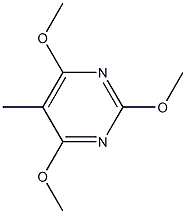 2,4,6-Trimethoxy-5-methylpyrimidine Struktur