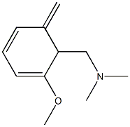 2-Methoxy-N,N-dimethyl-6-methylene-2,4-cyclohexadiene-1-methanamine Struktur