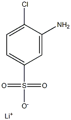 3-Amino-4-chlorobenzenesulfonic acid lithium salt Struktur