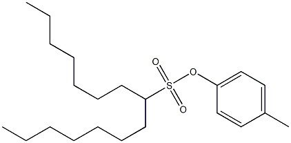 8-Pentadecanesulfonic acid 4-methylphenyl ester Struktur