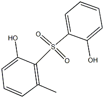 2,2'-Dihydroxy-6'-methyl[sulfonylbisbenzene] Struktur