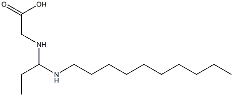 N-[1-(Decylamino)propyl]aminoacetic acid Struktur