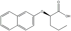 [R,(+)]-2-(2-Naphtyloxy)valeric acid Struktur