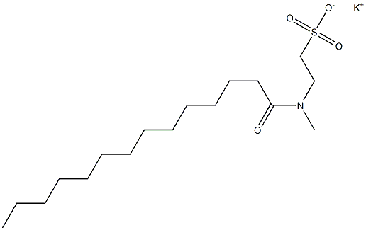 N-Tetradecanoyl-N-methyltaurine potassium salt Struktur