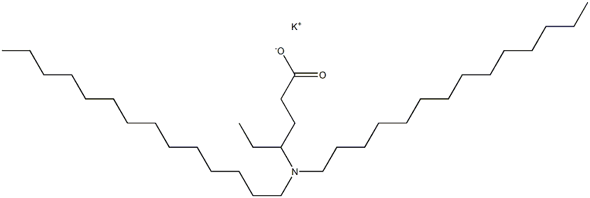 4-(Ditetradecylamino)hexanoic acid potassium salt Struktur