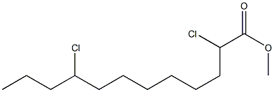 2,9-Dichlorododecanoic acid methyl ester Struktur