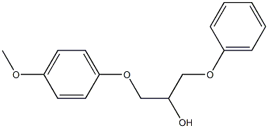 1-(4-Methoxyphenoxy)-3-phenoxy-2-propanol Struktur