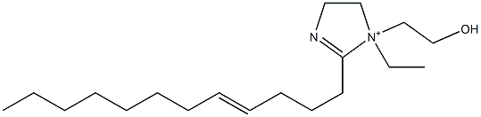 2-(4-Dodecenyl)-1-ethyl-1-(2-hydroxyethyl)-2-imidazoline-1-ium Struktur