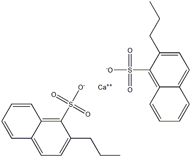 Bis(2-propyl-1-naphthalenesulfonic acid)calcium salt Struktur