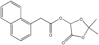 1-Naphthaleneacetic acid 2,2-dimethyl-4-oxo-1,3-dioxolan-5-yl ester Struktur