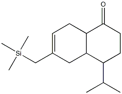 4-Isopropyl-6-(trimethylsilylmethyl)-3,4,4a,5,8,8a-hexahydro-1(2H)-naphthalenone Struktur