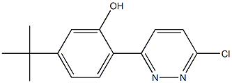 2-(6-Chloro-3-pyridazinyl)-5-tert-butylphenol Struktur