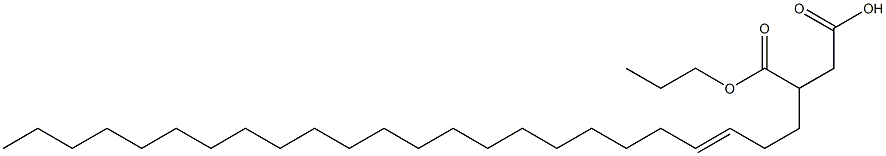 3-(3-Tetracosenyl)succinic acid 1-hydrogen 4-propyl ester Struktur