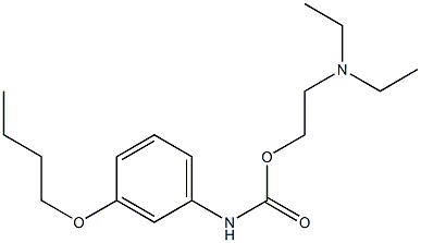 3-(Butoxy)phenylcarbamic acid 2-(diethylamino)ethyl ester Struktur