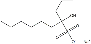 4-Hydroxydecane-4-sulfonic acid sodium salt Struktur