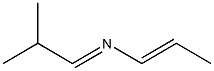 (E)-N-[(E)-2-Methylpropylidene]-1-propen-1-amine Struktur