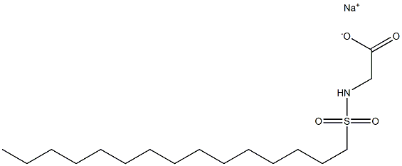 N-Pentadecylsulfonylglycine sodium salt Struktur