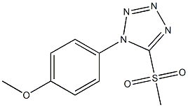 Methyl 1-(4-methoxyphenyl)-1H-tetrazol-5-yl sulfone Struktur