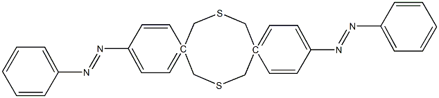 4,4''-(Thiobismethylene)-4',4'''-(thiobismethylene)bisazobenzene Struktur