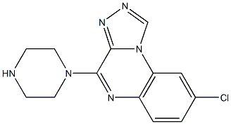 8-Chloro-4-(1-piperazinyl)[1,2,4]triazolo[4,3-a]quinoxaline Struktur