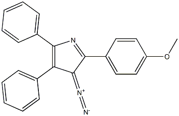 3-Diazo-2-(4-methoxyphenyl)-4,5-diphenyl-3H-pyrrole Struktur