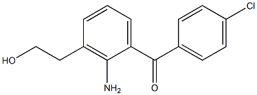 2-Amino-4'-chloro-3-(2-hydroxyethyl)benzophenone Struktur