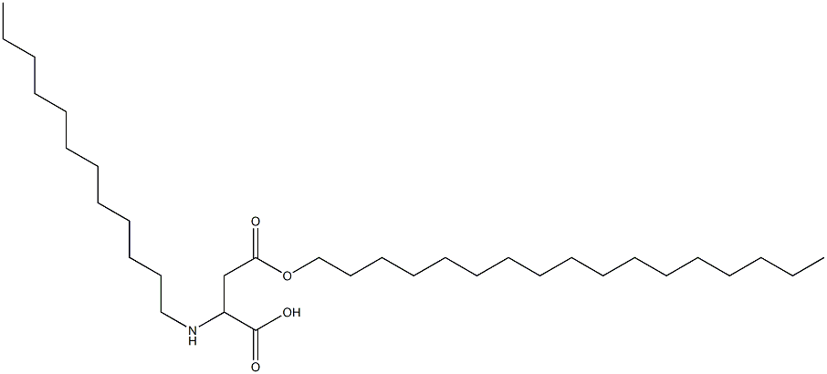 2-Dodecylamino-3-(heptadecyloxycarbonyl)propionic acid Struktur