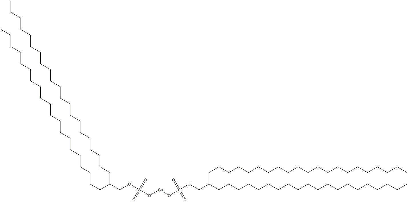 Bis(2-icosyltricosyloxysulfonyloxy)calcium Struktur