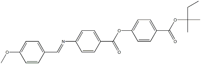 4-[4-(4-Methoxybenzylideneamino)benzoyloxy]benzoic acid (1,1-dimethylpropyl) ester Struktur