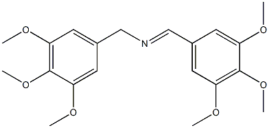 3,4,5-Trimethoxy-N-(3,4,5-trimethoxybenzyl)benzenemethanimine Struktur