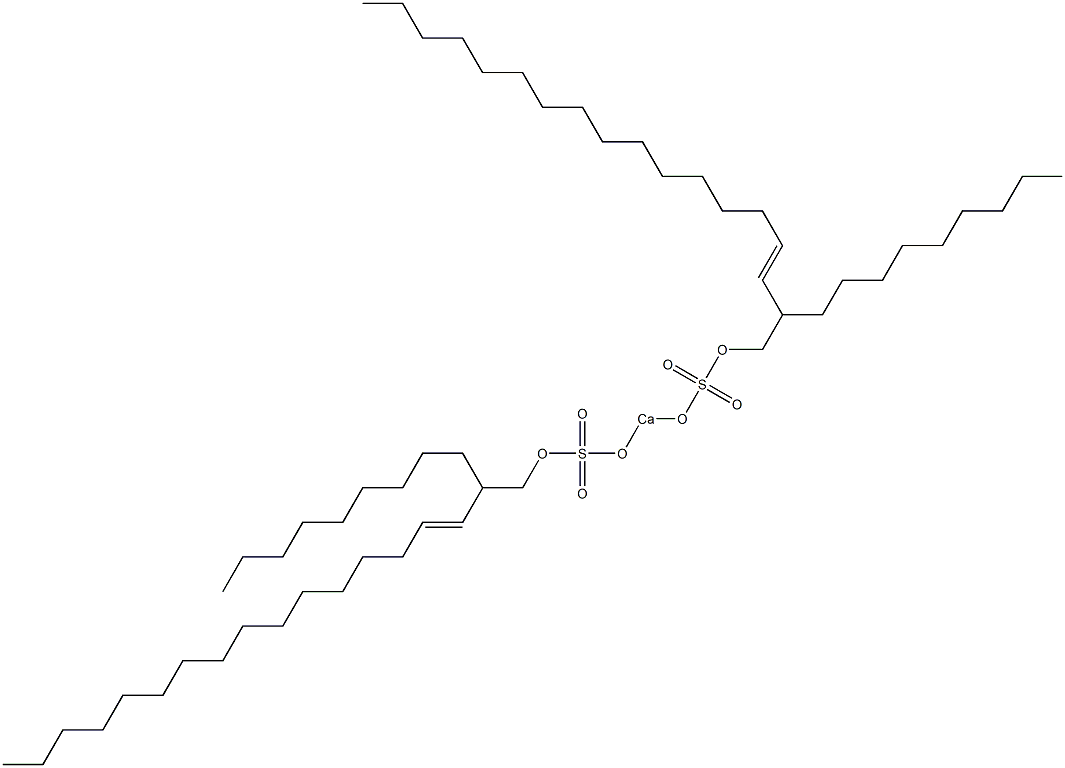 Bis(2-nonyl-3-octadecenyloxysulfonyloxy)calcium Struktur