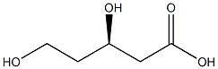 (3R)-3,5-Dihydroxypentanoic acid Struktur