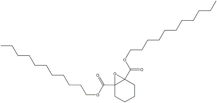 7-Oxabicyclo[4.1.0]heptane-1,6-dicarboxylic acid diundecyl ester Struktur