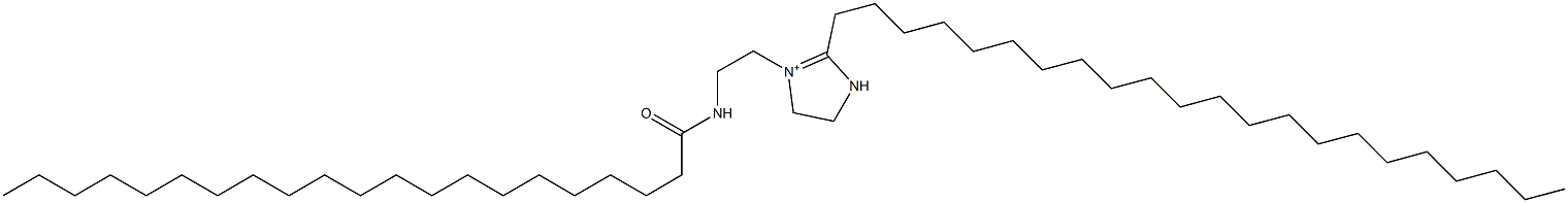 2-Docosyl-1-[2-(henicosanoylamino)ethyl]-1-imidazoline-1-ium Struktur