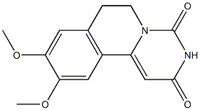 6,7-Dihydro-9,10-dimethoxy-2H-pyrimido[6,1-a]isoquinoline-2,4(3H)-dione Struktur