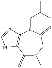 1,4,6,7-Tetrahydro-4-isobutyl-7-methylimidazo[4,5-e][1,4]diazepine-5,8-dione Struktur