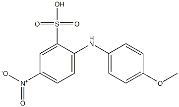 2-(p-Anisidino)-5-nitrobenzenesulfonic acid Struktur