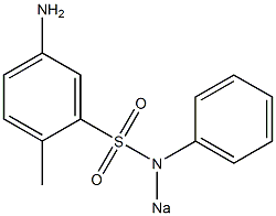 5-Amino-2-methyl-N-sodiobenzenesulfonanilide Struktur